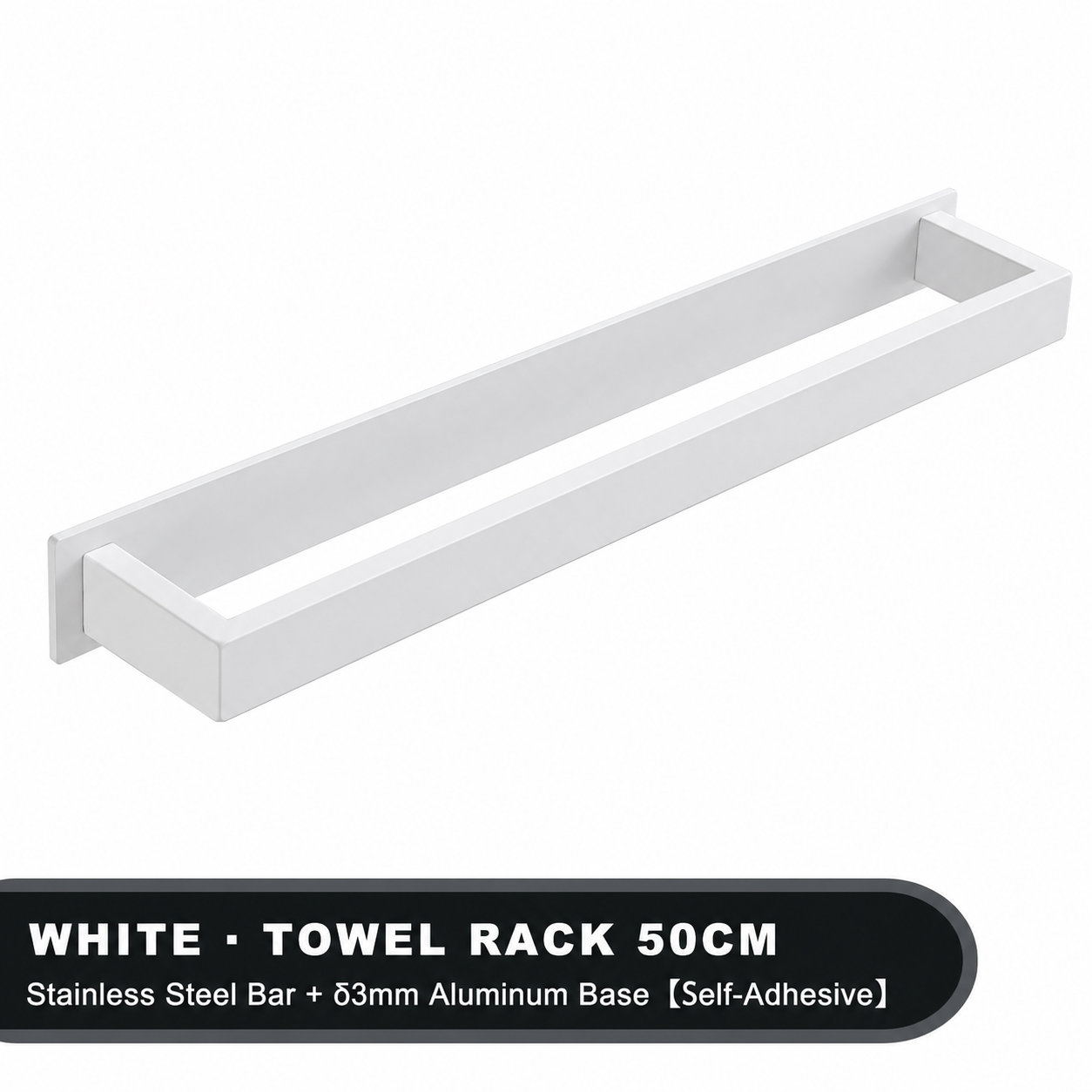 Bathroom Towel Rack Bar – Wall-Mounted Storage