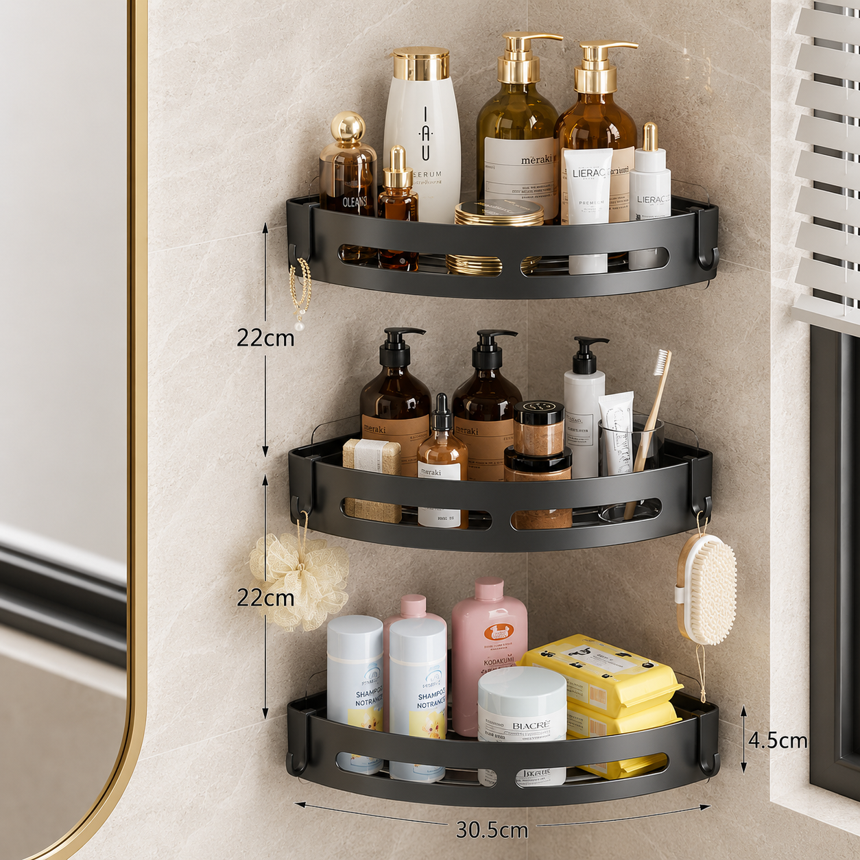 Shower Shelf Storage Organizer
