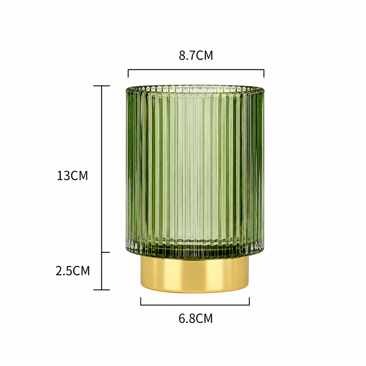 Glass Makeup Brush Holder Container