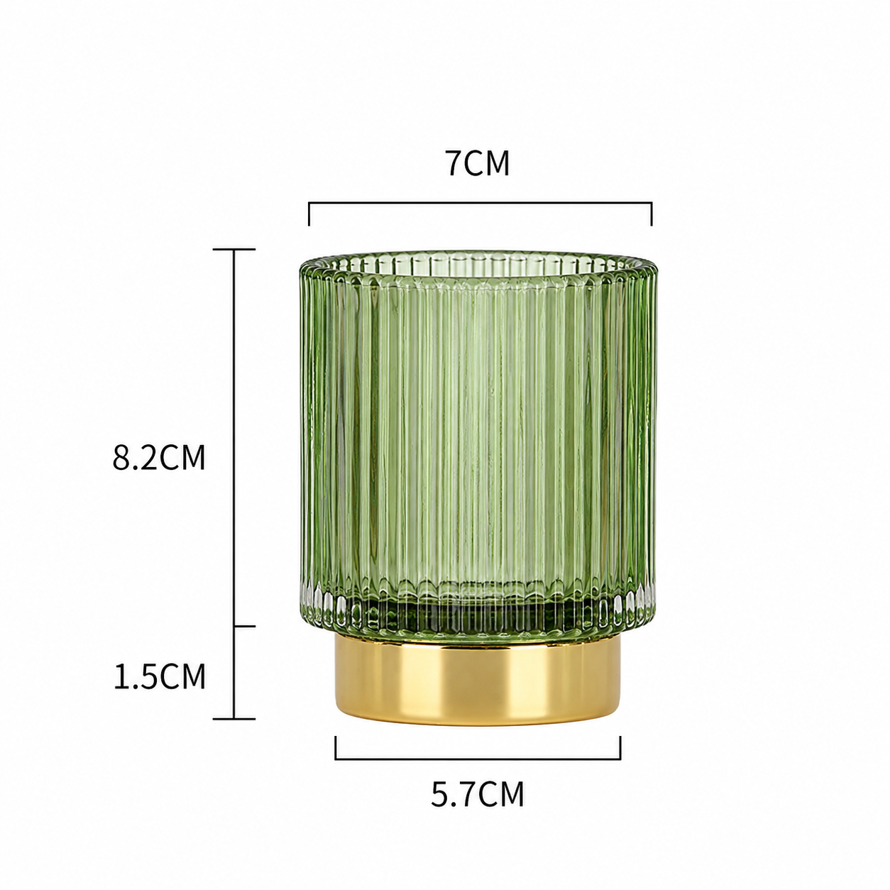 Glass Makeup Brush Holder Container