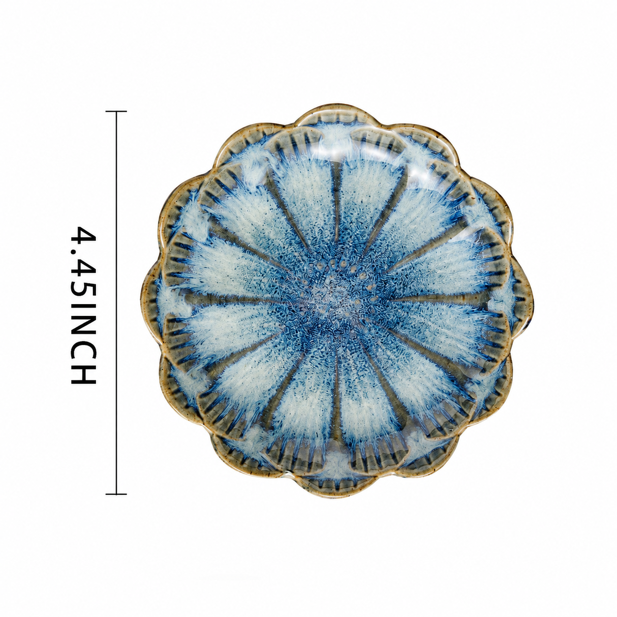 Ceramic Jewelry Tray Lotus Design