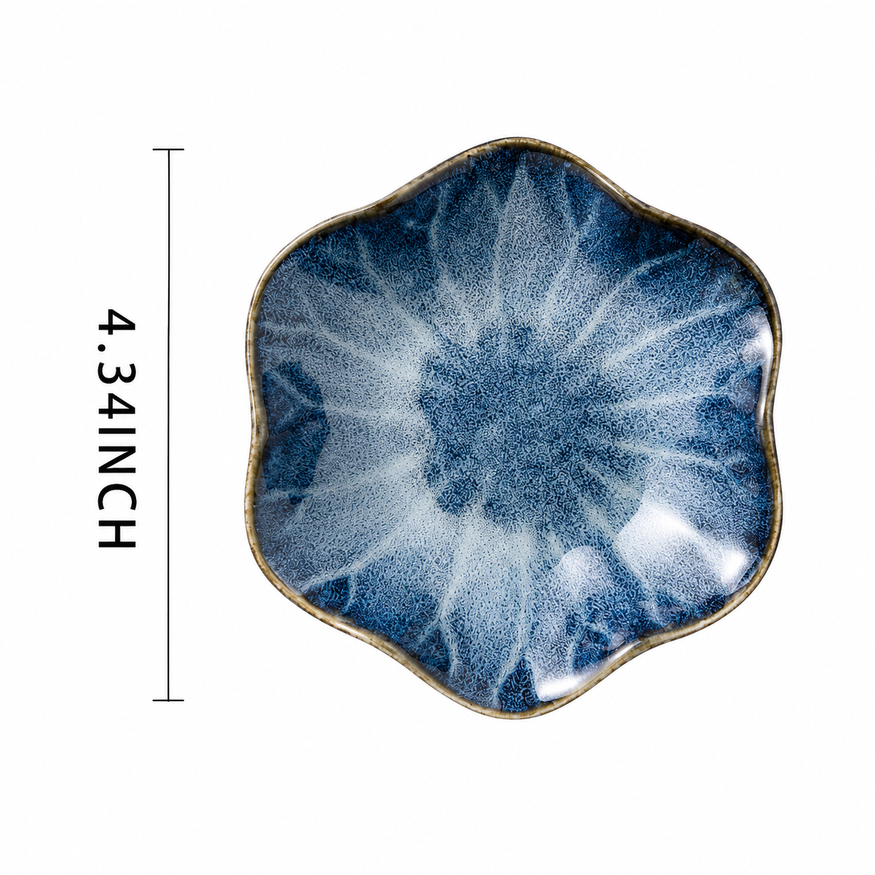 Ceramic Jewelry Tray Lotus Design