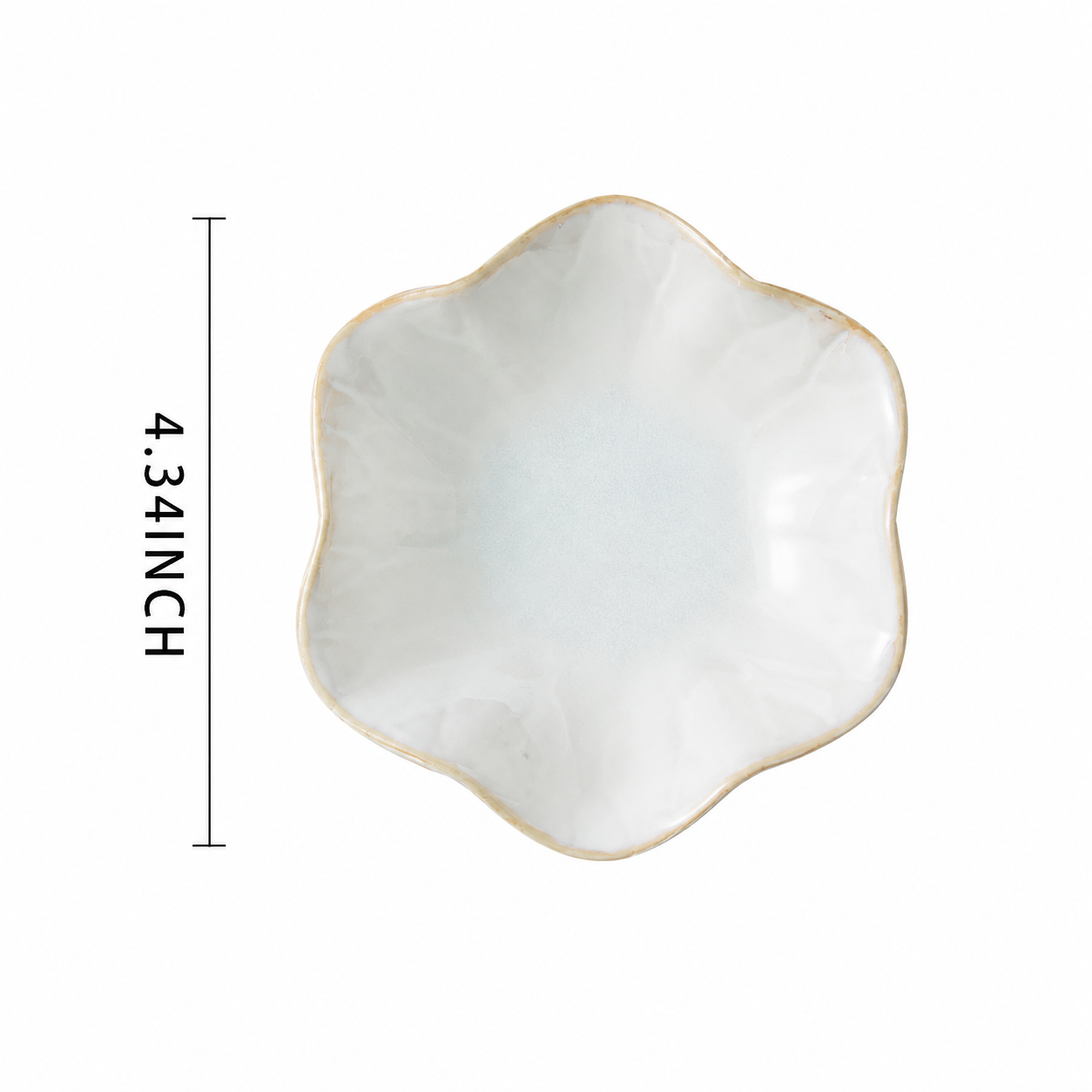 Ceramic Jewelry Tray Lotus Design