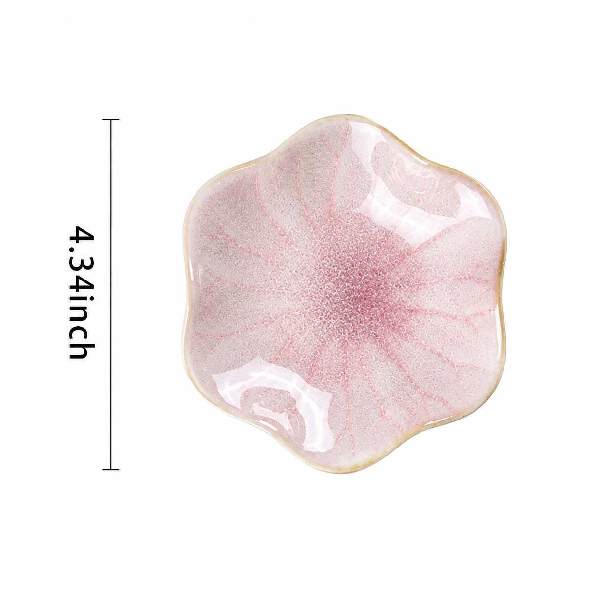 Ceramic Jewelry Tray Lotus Design