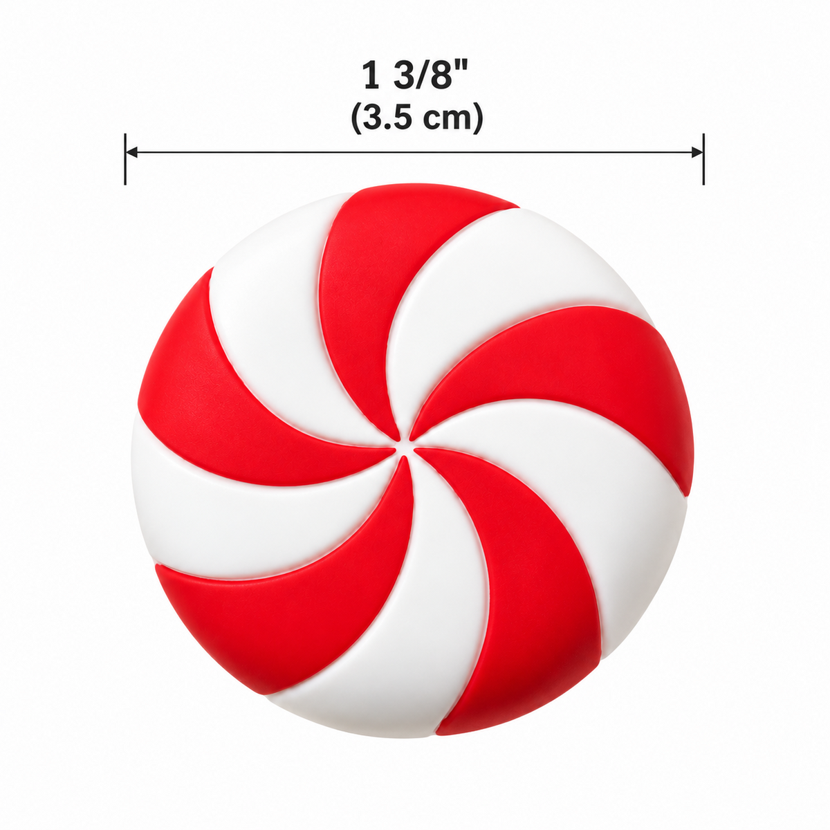 Christmas Peppermint Knob Covers – Set of 5