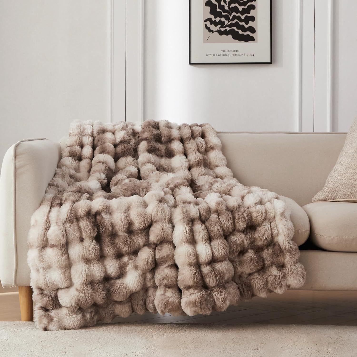 Cozy Faux Fur Throw Blanket