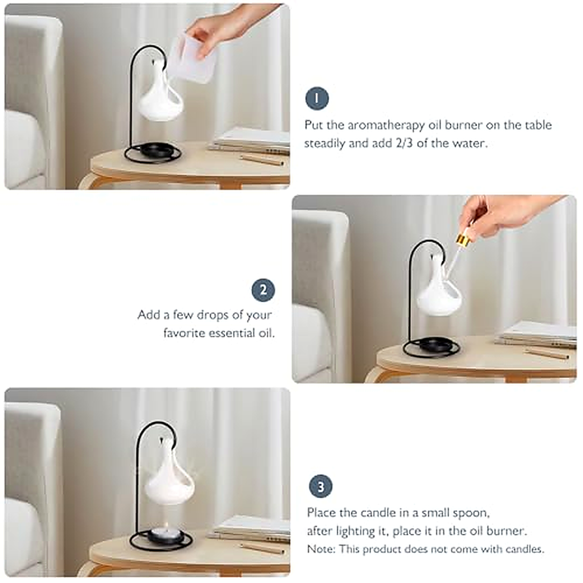 Essential Oil Burner - Hanging Ceramic Design