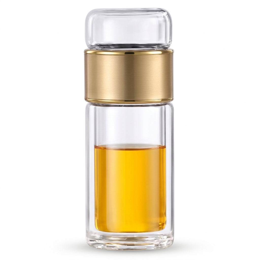 Glass Tea Infuser Bottle 280ml