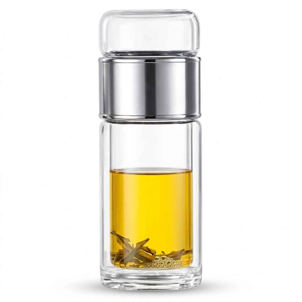 Glass Tea Infuser Bottle 280ml
