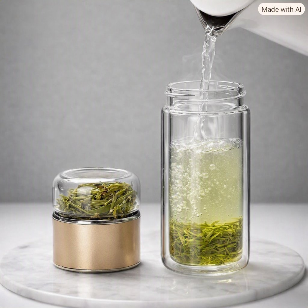Glass Tea Infuser Bottle 280ml