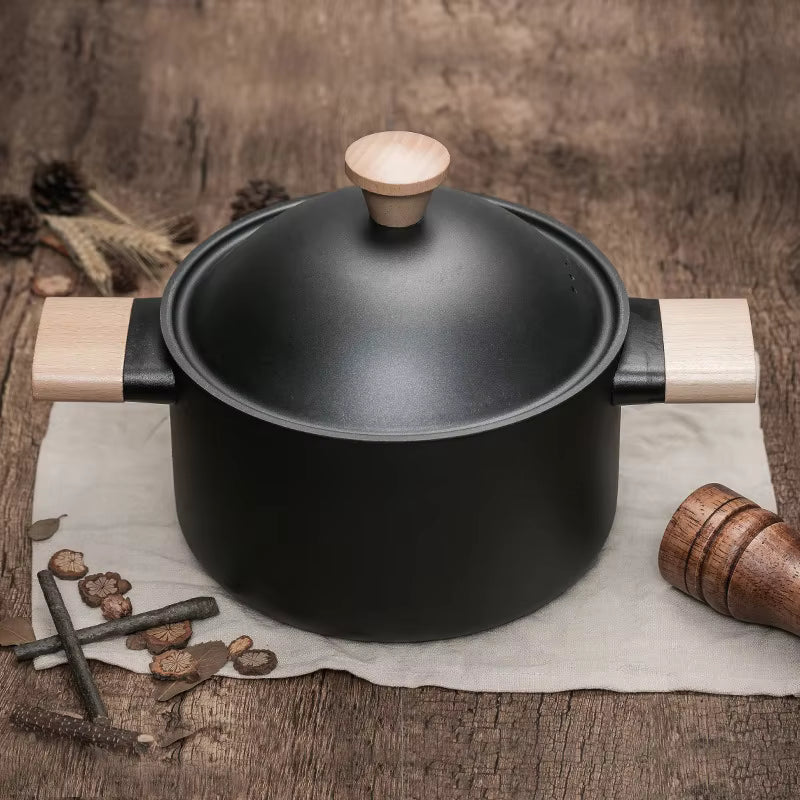 3-Piece Nonstick Iron Wok Cookware Set