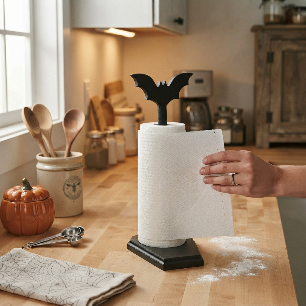 Halloween Bat Paper Towel Holder