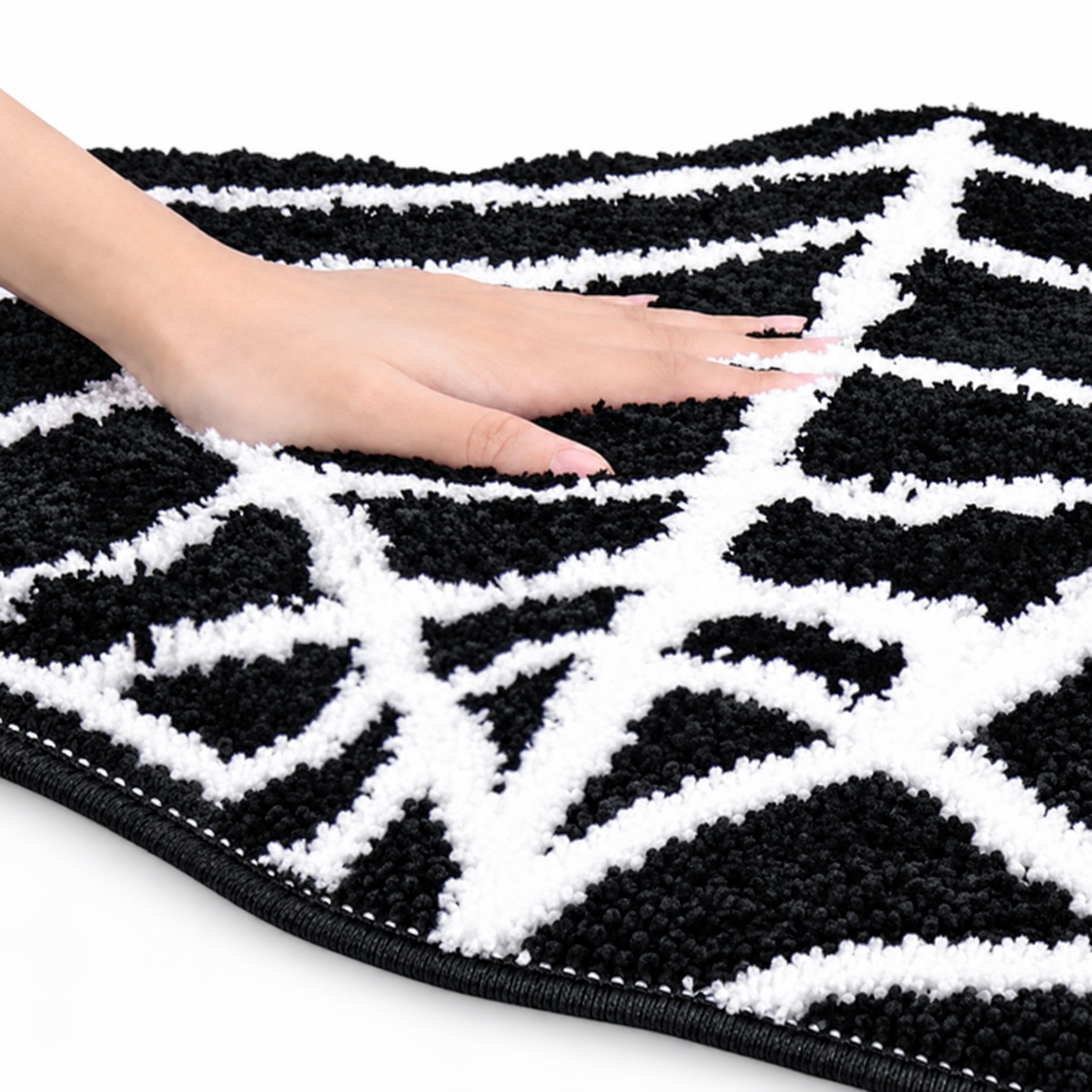 Halloween Spider Web Bath Mat