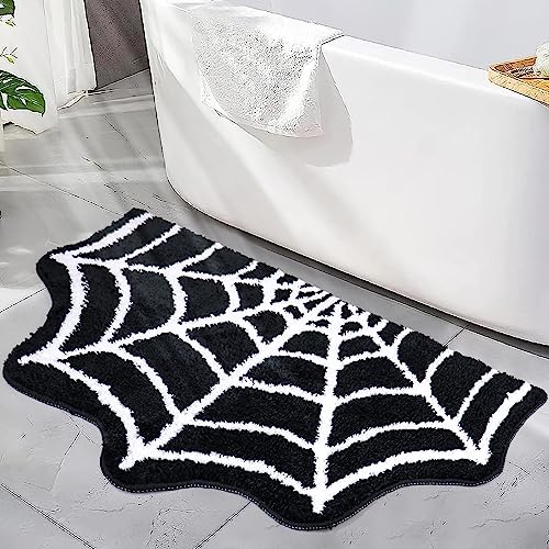 Halloween Spider Web Bath Mat