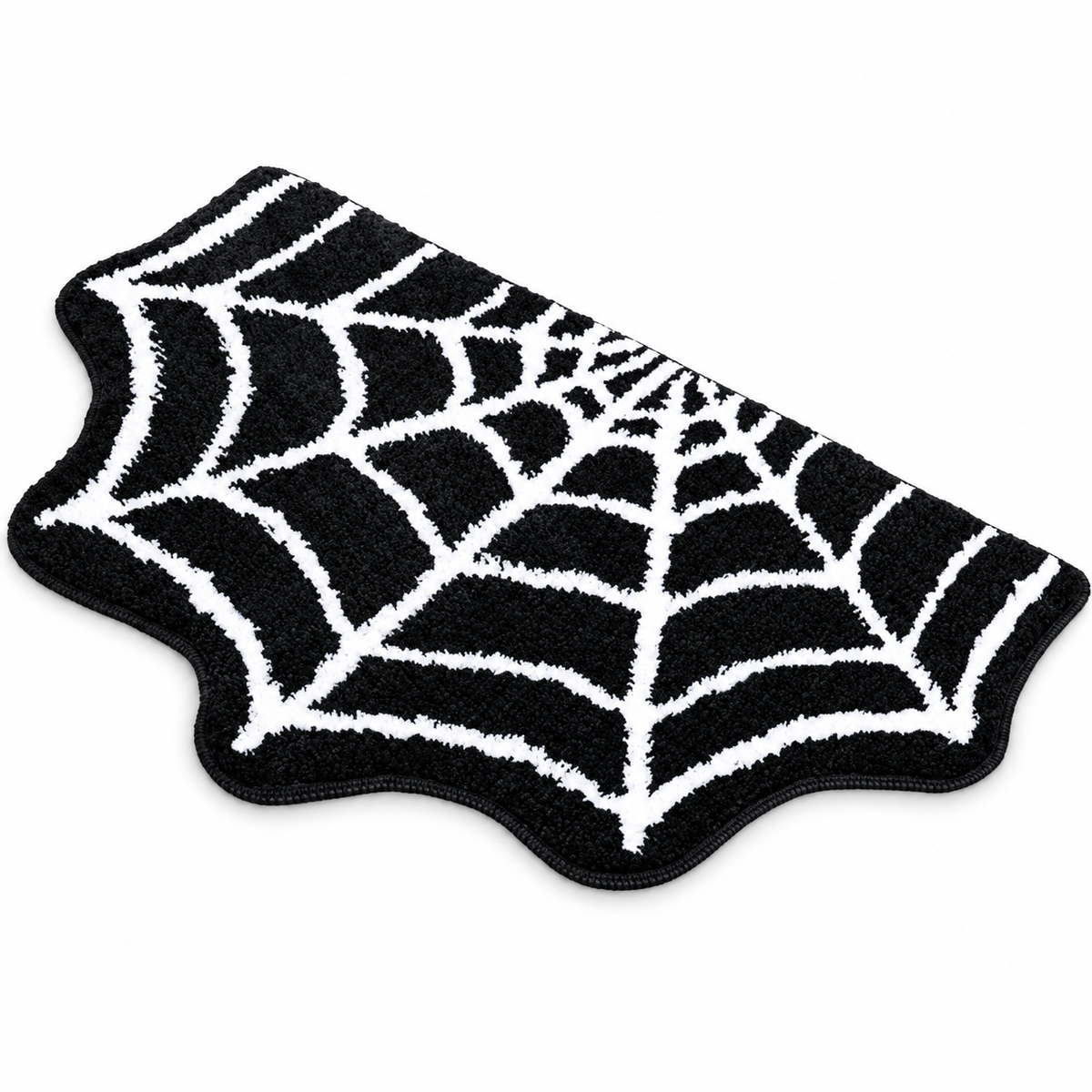 Halloween Spider Web Bath Mat