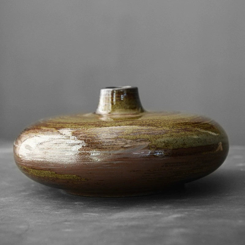 Japanese Stoneware Zen Vase