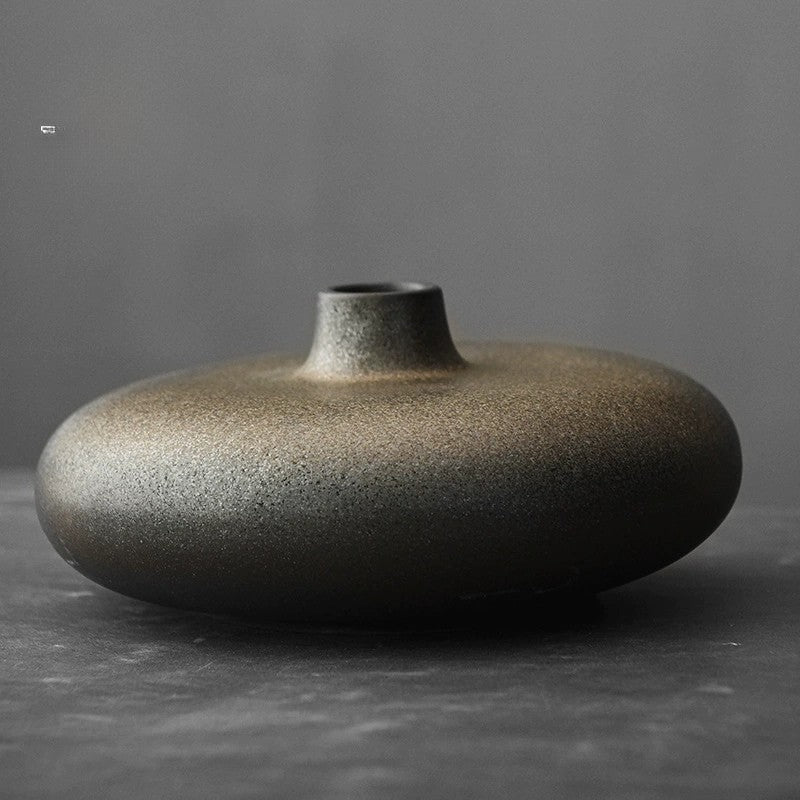 Japanese Stoneware Zen Vase