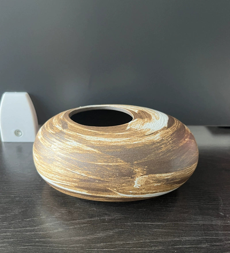 Japanese Stoneware Zen Vase