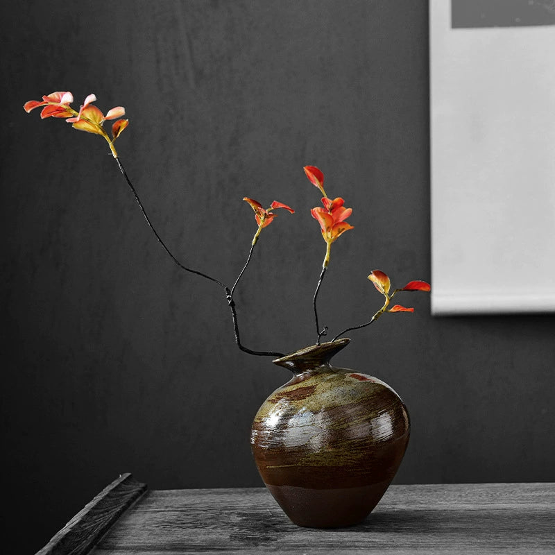 Japanese Stoneware Zen Vase