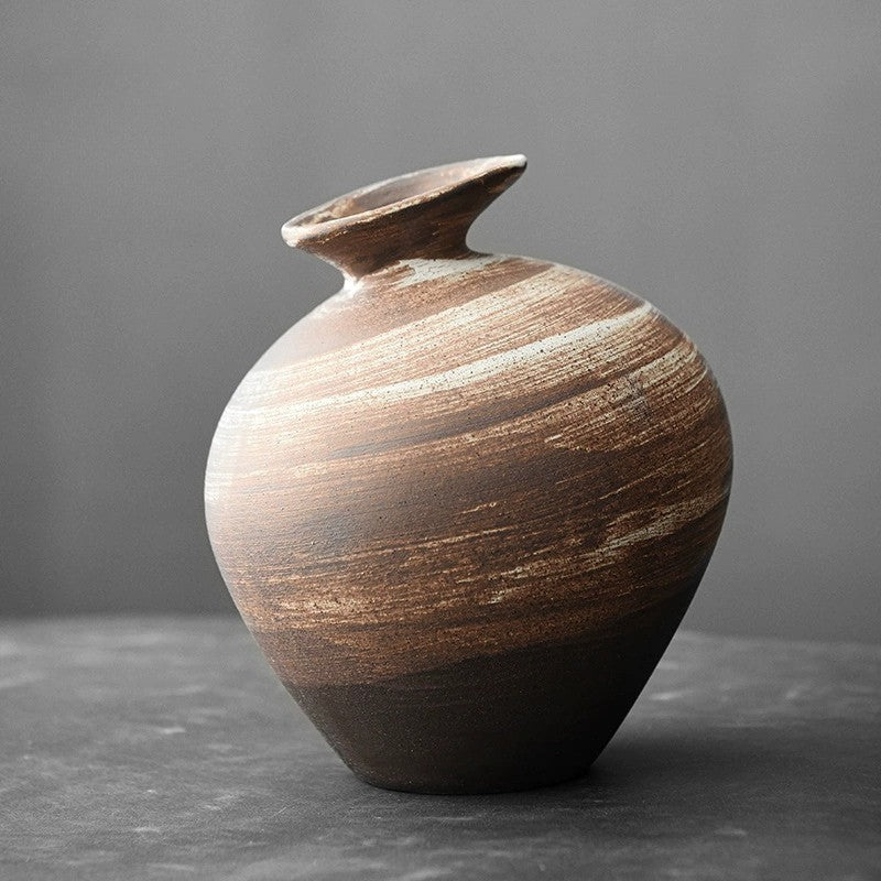 Japanese Stoneware Zen Vase