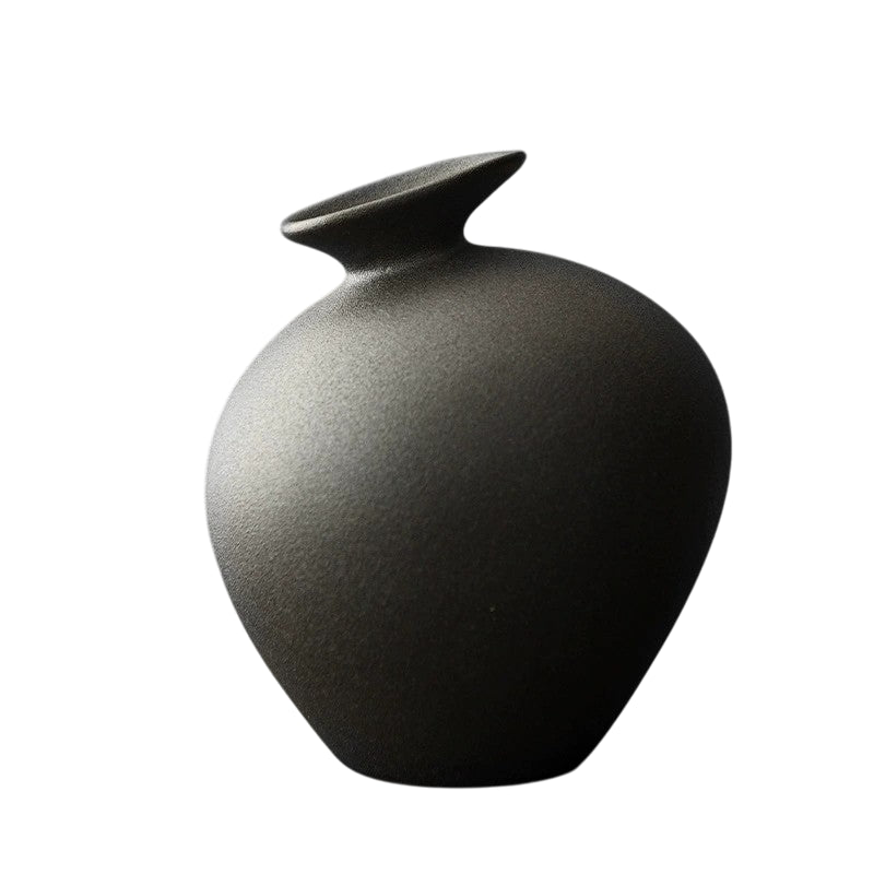 Japanese Stoneware Zen Vase