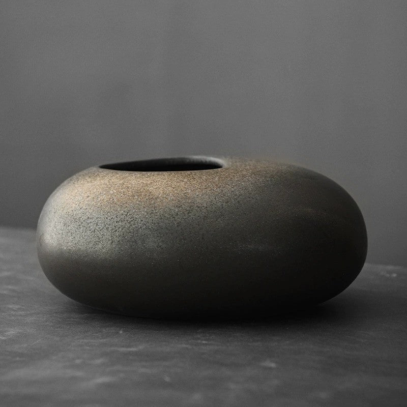 Japanese Stoneware Zen Vase