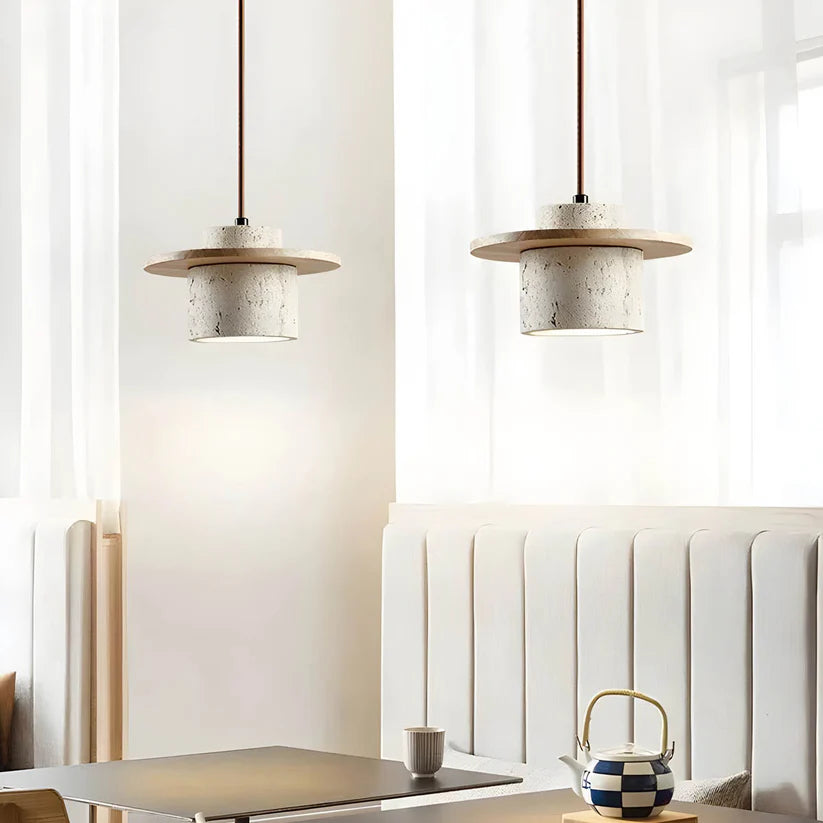Concrete & Wood Hanging Lamp