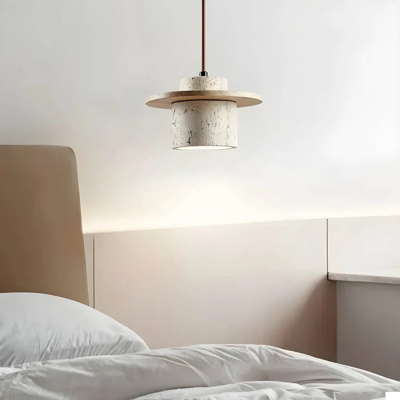 Concrete & Wood Hanging Lamp