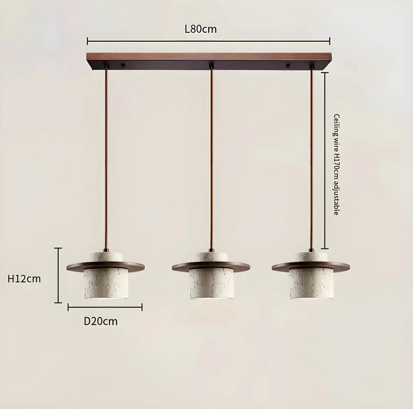 Concrete & Wood Hanging Lamp