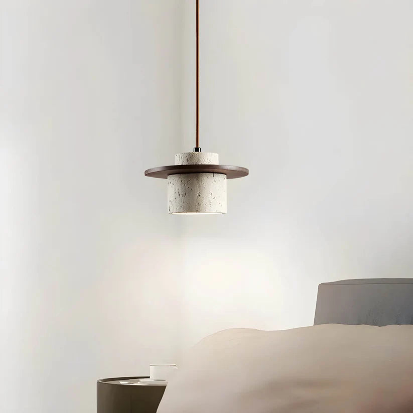 Concrete & Wood Hanging Lamp