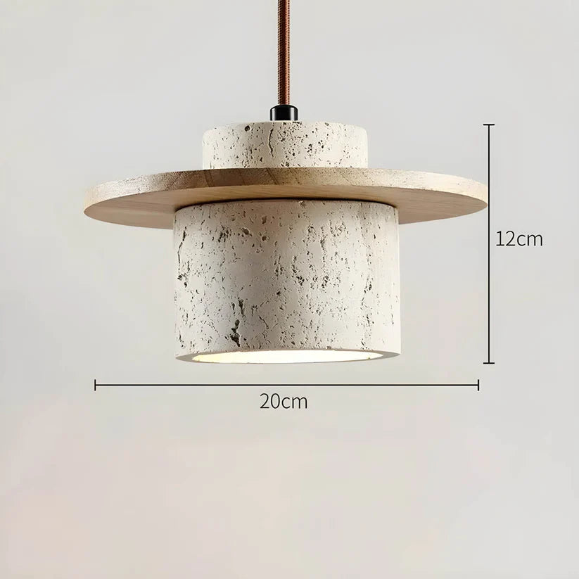 Concrete & Wood Hanging Lamp