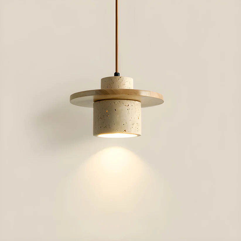 Concrete & Wood Hanging Lamp