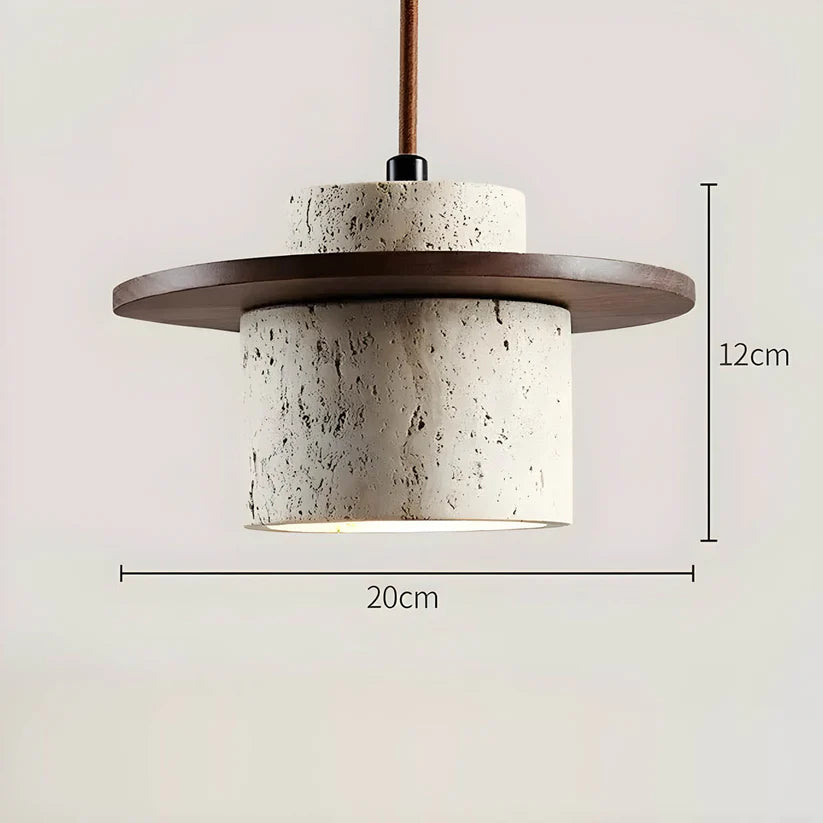 Concrete & Wood Hanging Lamp