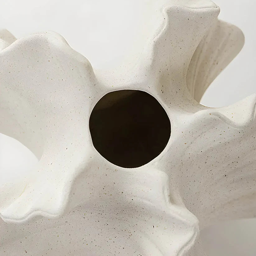 Abstract Wavy Ceramic Vase