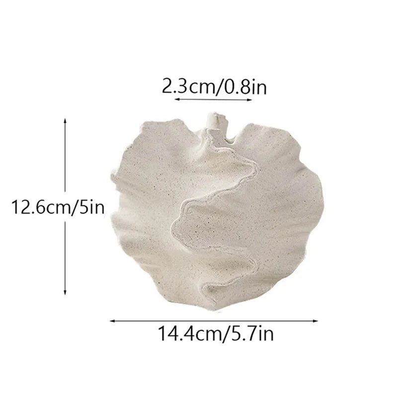 Abstract Wavy Ceramic Vase
