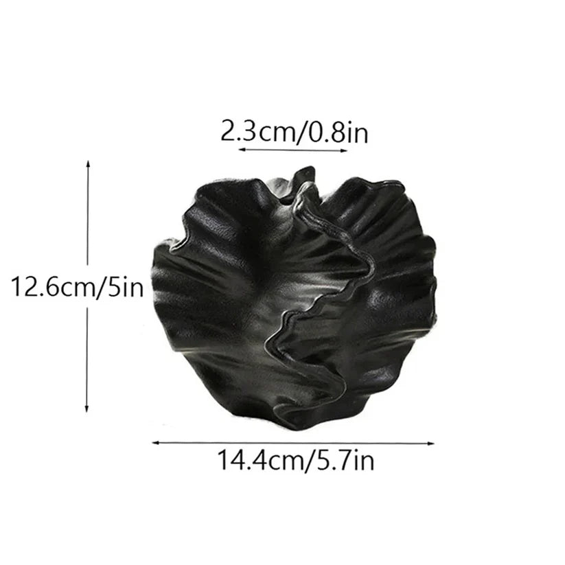 Abstract Wavy Ceramic Vase