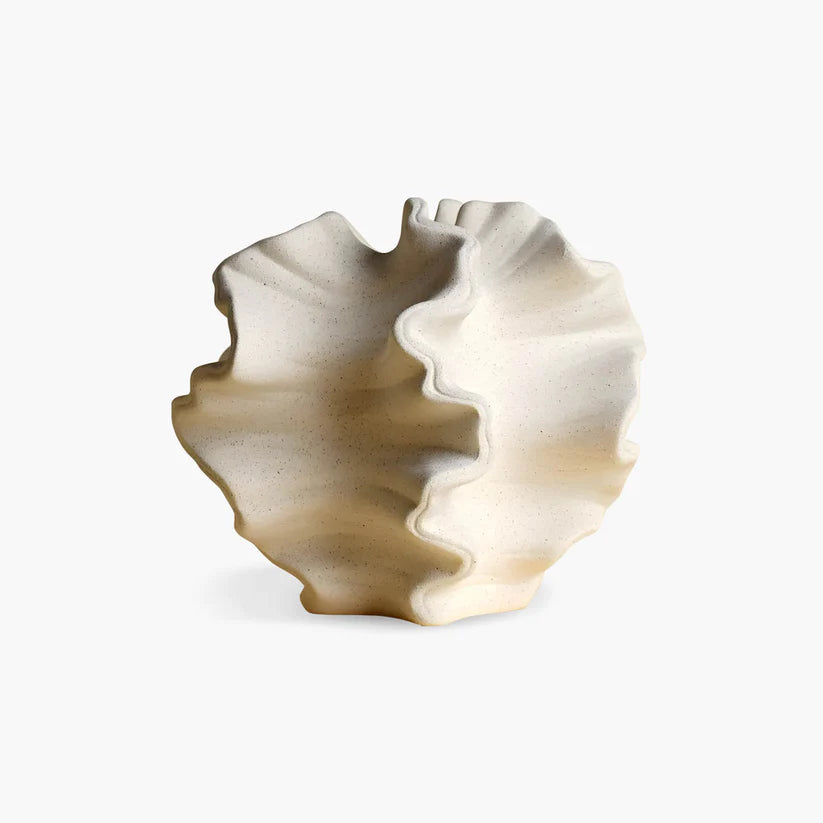 Abstract Wavy Ceramic Vase
