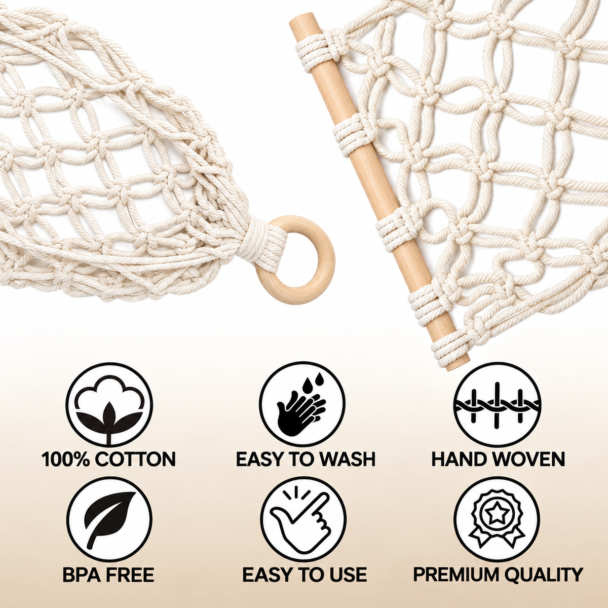 Macrame Fruit Hammock - Hanging Produce Storage