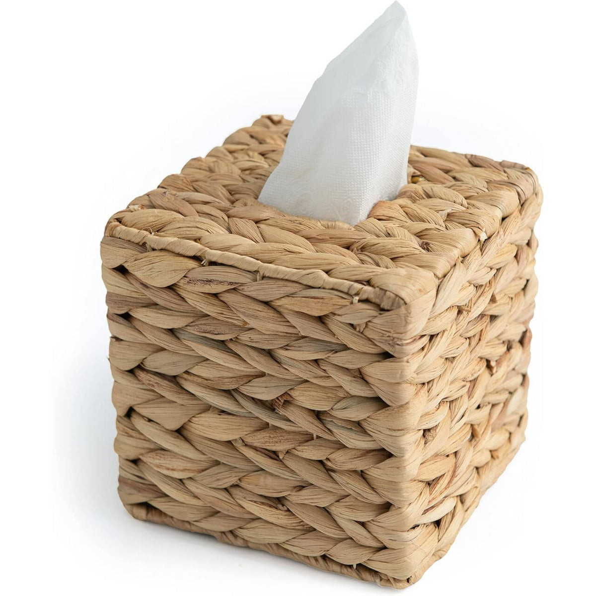 Handwoven Wicker Tissue Box Cover