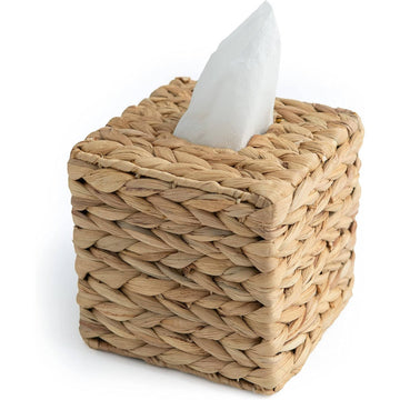 Handwoven Wicker Tissue Box Cover