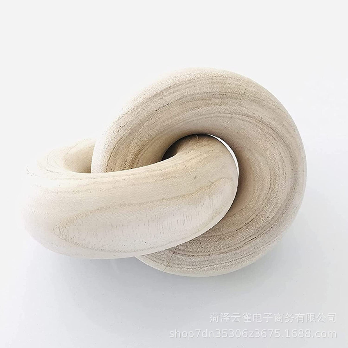 Interlocking Wood Knot Decor - Minimalist Accent