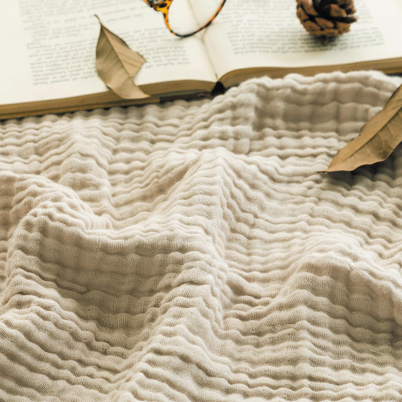 Cotton Muslin Throw Blanket - Soft Gauze Blanket