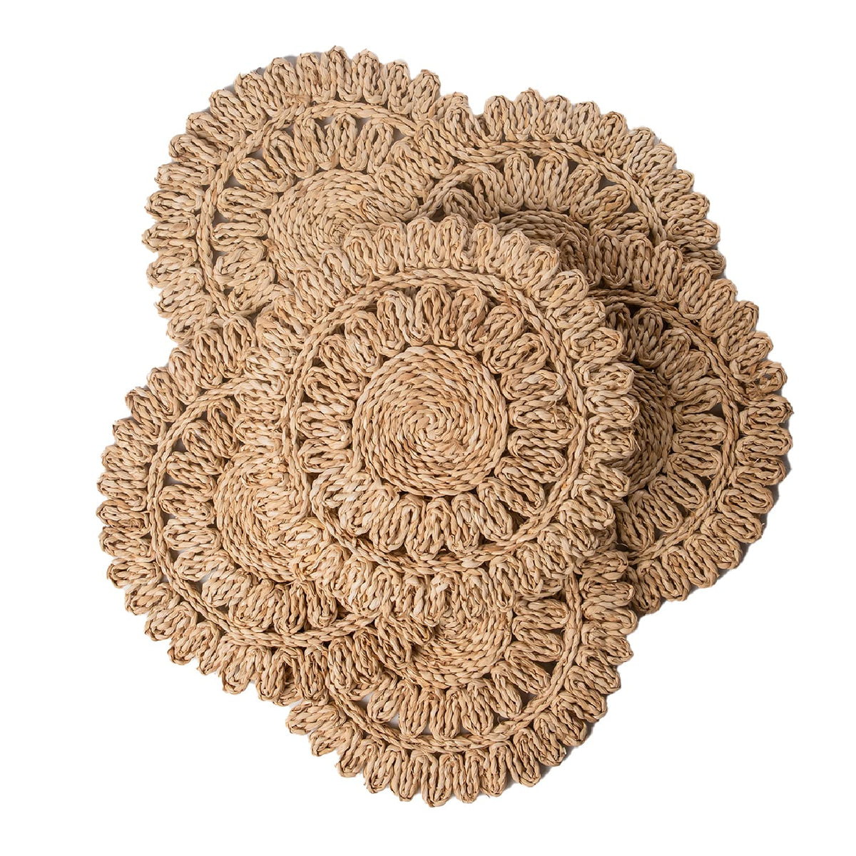 Floral Woven Placemats Set of 6