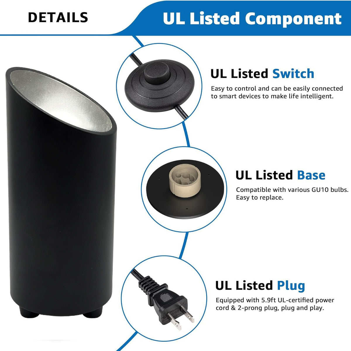 Nordic Cylinder Uplight Set of 2