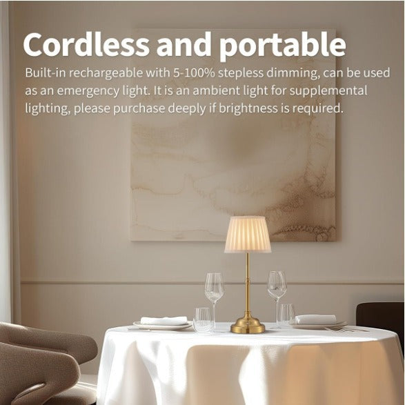 Cordless Classic Table Lamp – Rechargeable Touch Lamp
