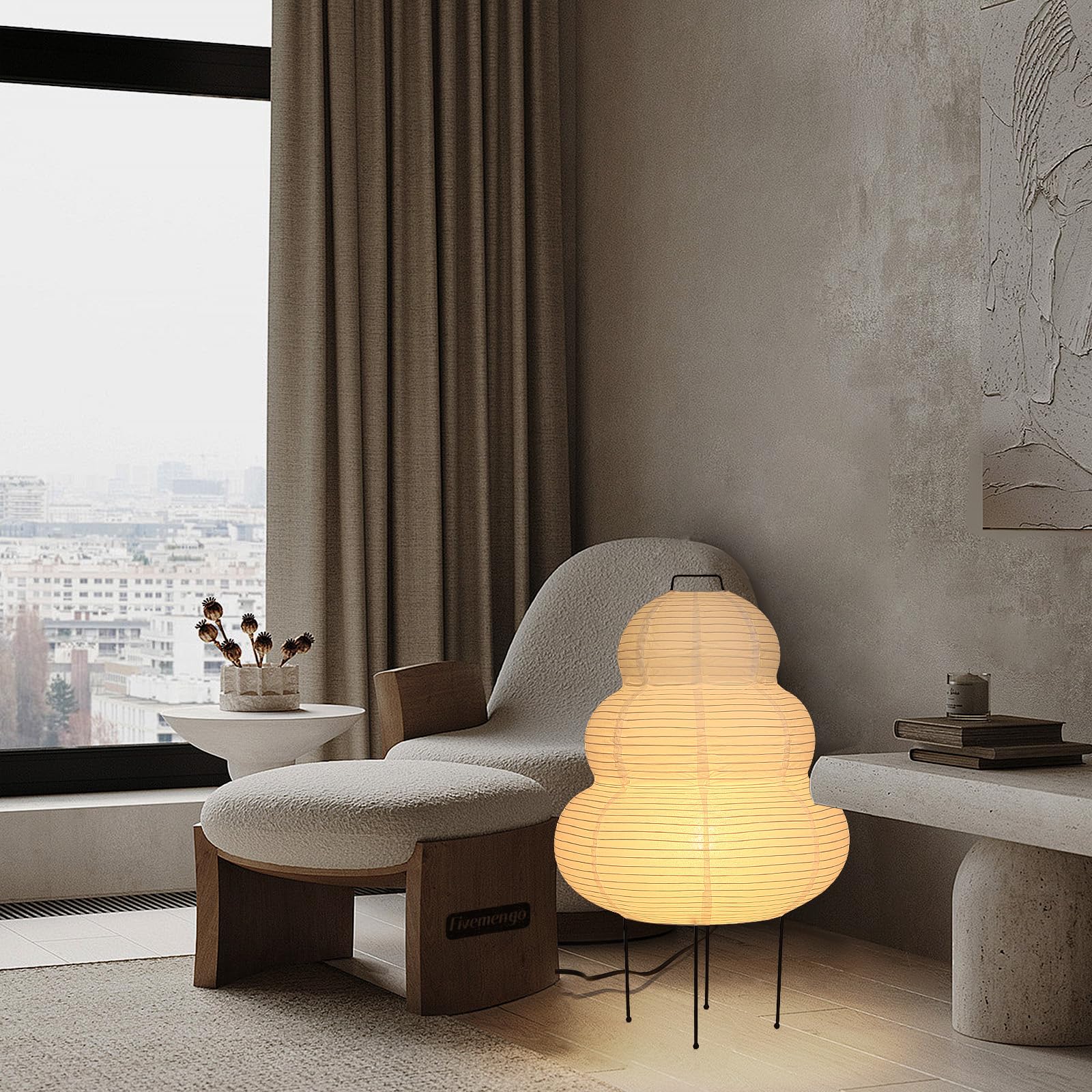 Japanese Rice Paper Floor Lamp