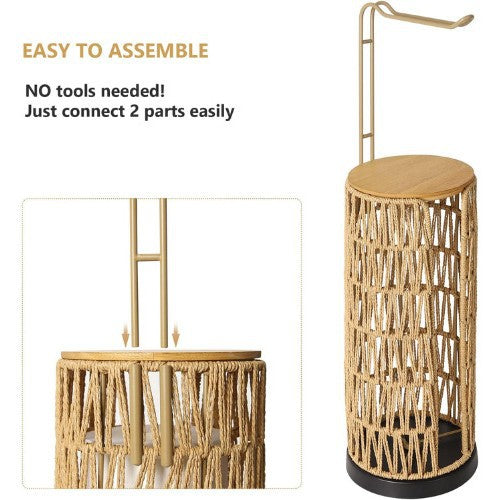 Boho Toilet Paper Storage Stand
