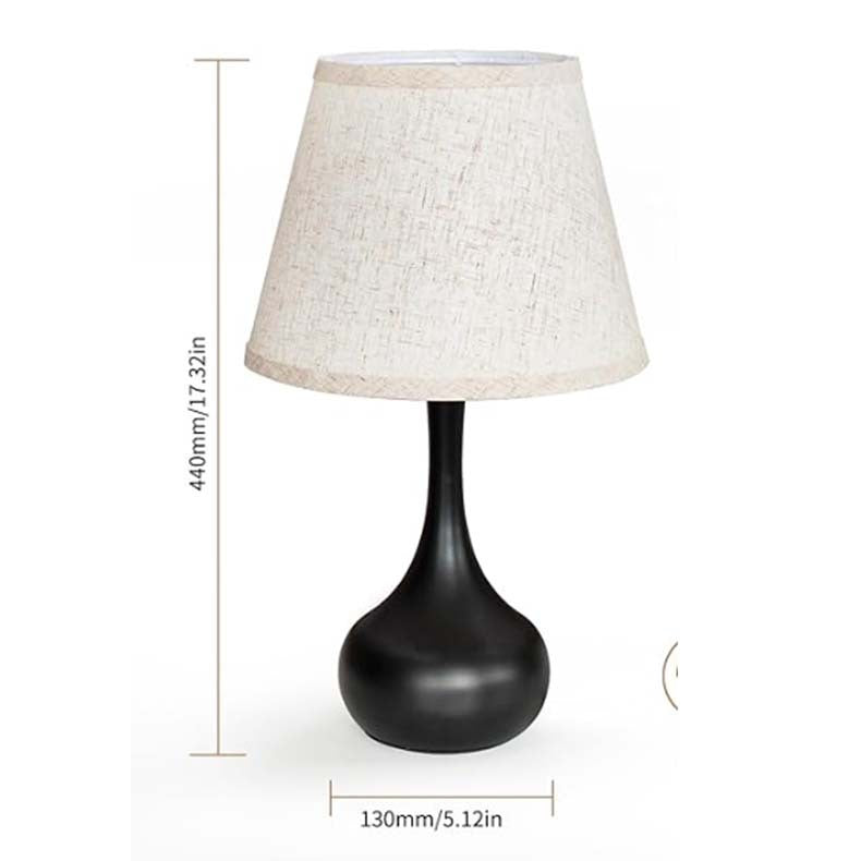 Gourd Table Lamp - Fabric Shade