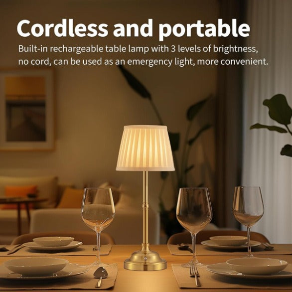Cordless Classic Table Lamp – Rechargeable Touch Lamp