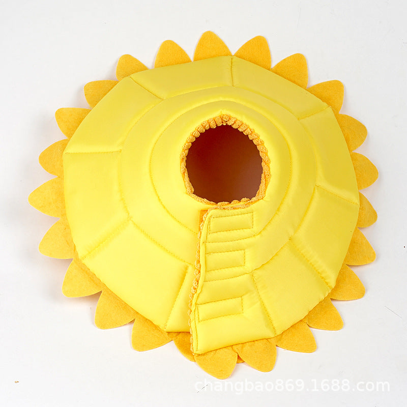 Sunflower Recovery Cone for Pets